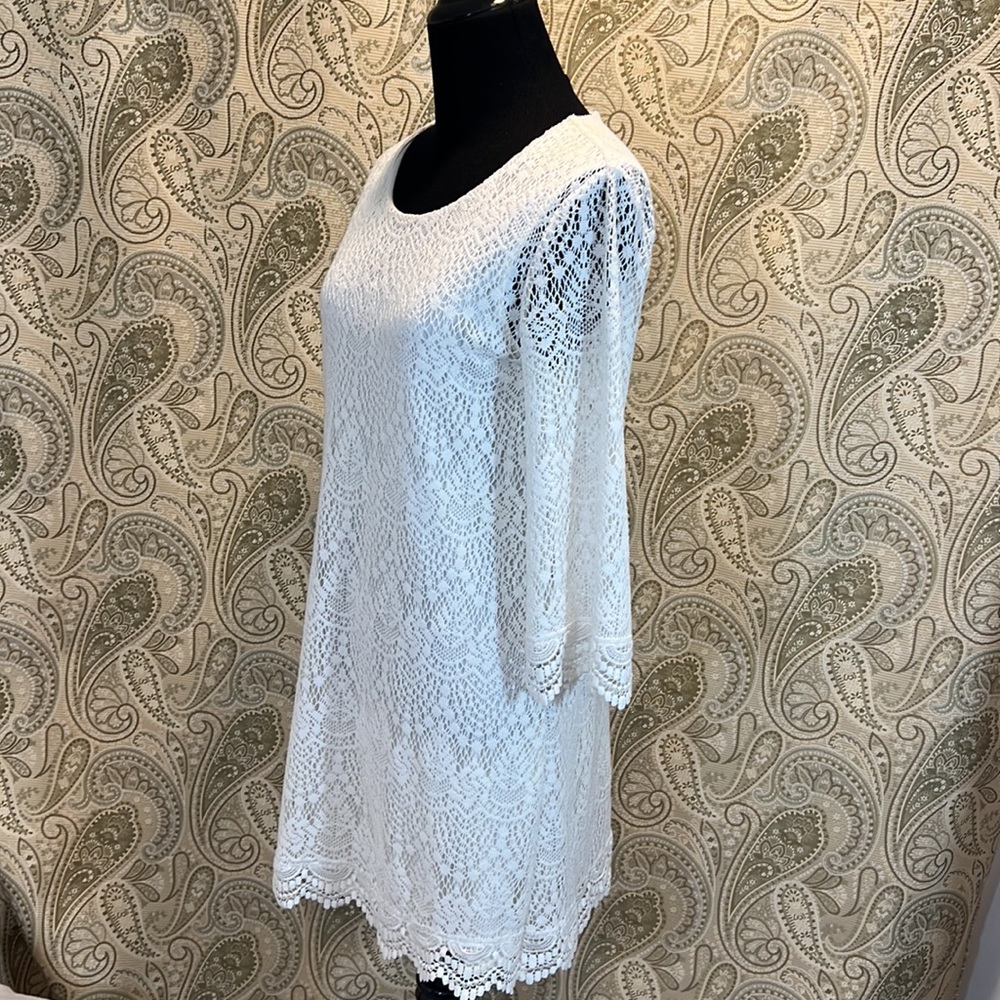 DIVIDED by H&M Lace Mini Dress EUC SZ 8 - Picture 3 of 7